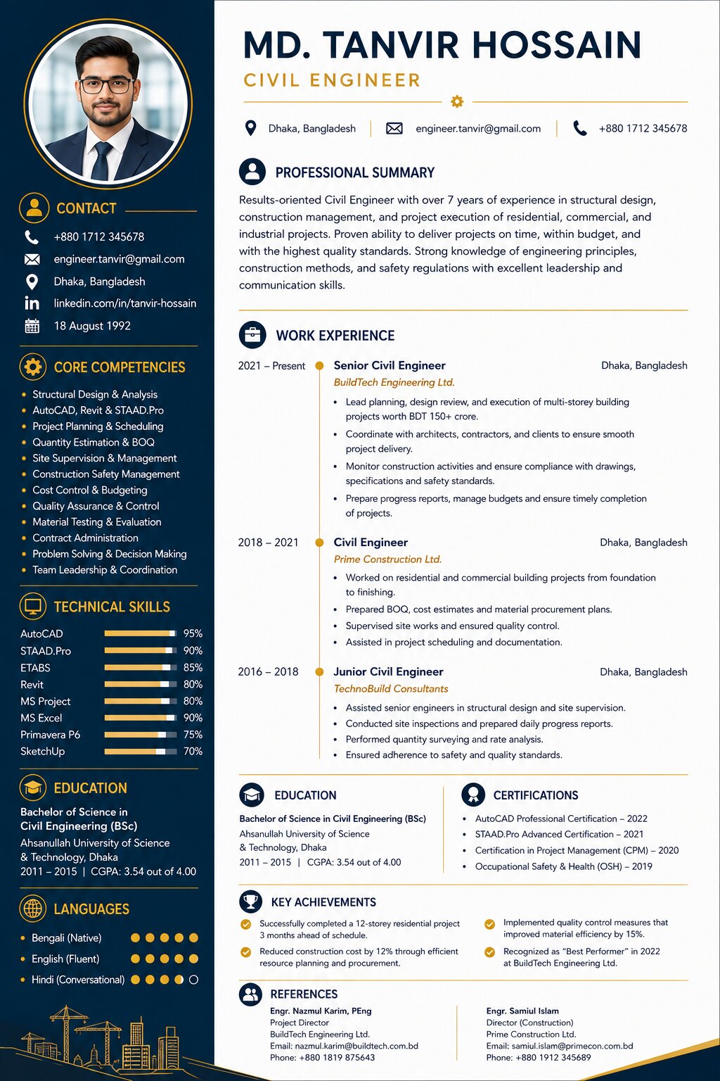 Engineering CV Design